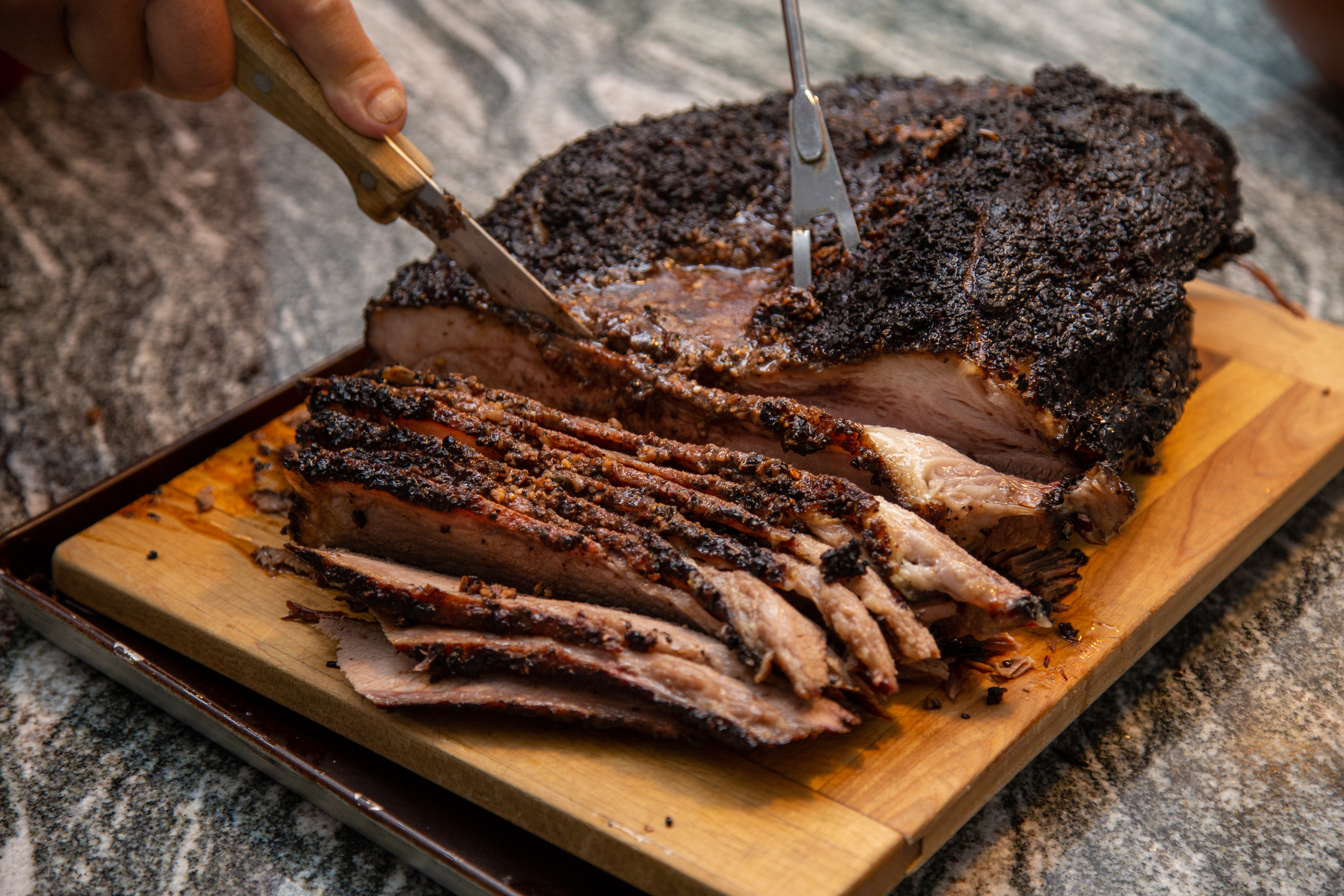 Brisket barbecue (poitrine de bœuf)